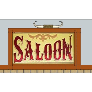 Saloon.  Anyone have some horns we can mount on top?