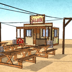 Beer Booth concept, now the "Saloon" 